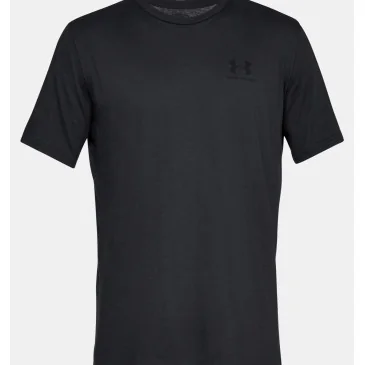 Haut à manches courtes Black Sportstyle Left Chest d'Under Armour