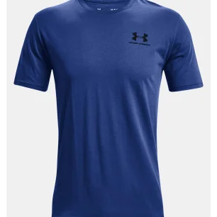 Haut à manches courtes Blue Sportstyle Left Chest d'Under Armour