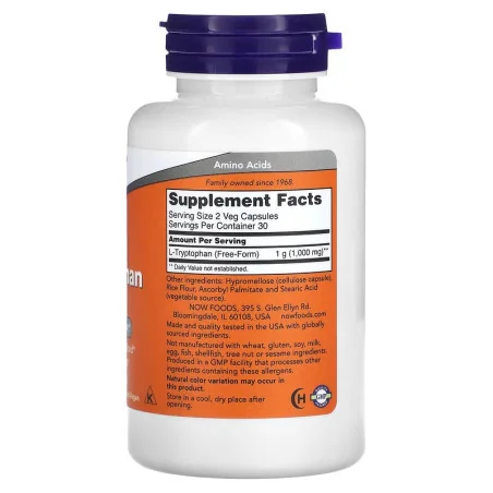 L-Tryptophan 500mg (60) - Now Foods