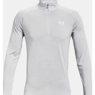 Haut à manches longues Tech™ Vent 1/2 Zip Light Gray d'Under Armour