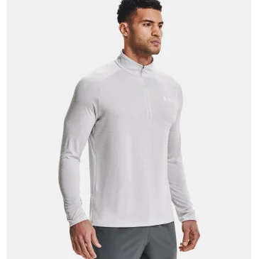 Haut à manches longues Tech™ Vent 1/2 Zip Light Gray d'Under Armour
