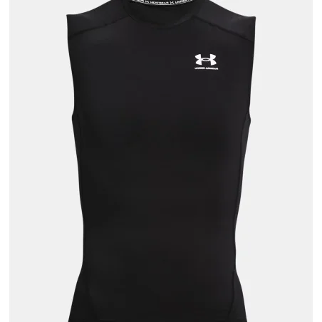 Haut sans manches HeatGear® Black d'Under Armour - Nutriwellness