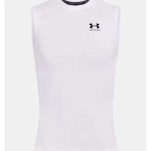 Haut sans manches HeatGear® White d'Under Armour - Nutriwellness