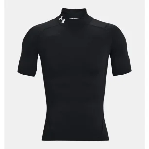 Men's HeatGear® Compression Mock Short Sleeve Black d'Under Armour