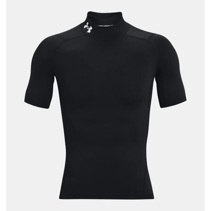 Men's HeatGear® Compression Mock Short Sleeve Black - Under Armour
