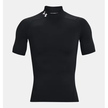 Men's HeatGear® Compression Mock Short Sleeve Black d'Under Armour