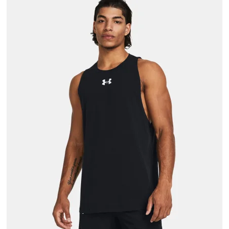 Baseline Cotton Tank Black d'Under Armour pas cher - Nutriwellness