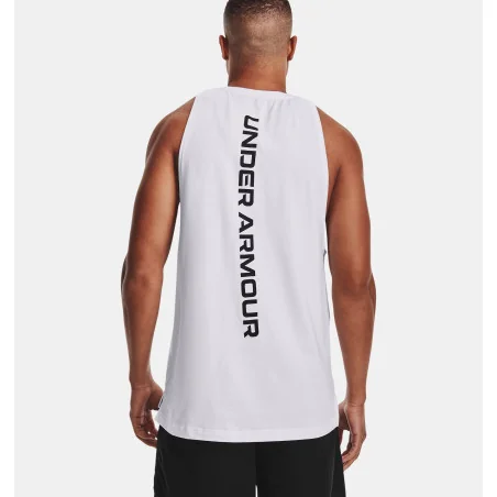 Baseline Cotton Tank White - Under Armour