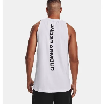 Baseline Cotton Tank White d'Under Armour pas cher - Nutriwellness