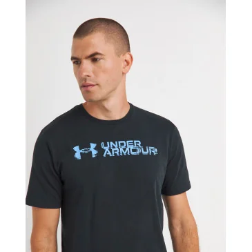 T-shirt Sliced Wordmark 60/40 Black d'Under Armour pas cher