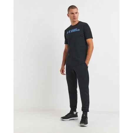 T-shirt Sliced Wordmark 60/40 Black - Under Armour