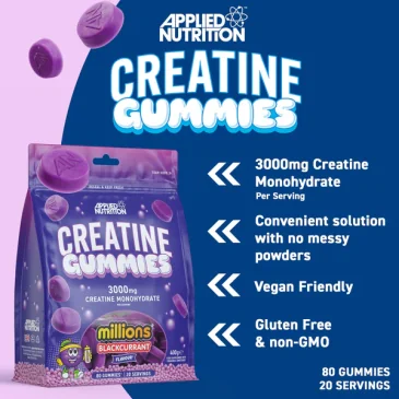 Creatine Gummies d'Applied Nutrition pas cher - Nutriwellness
