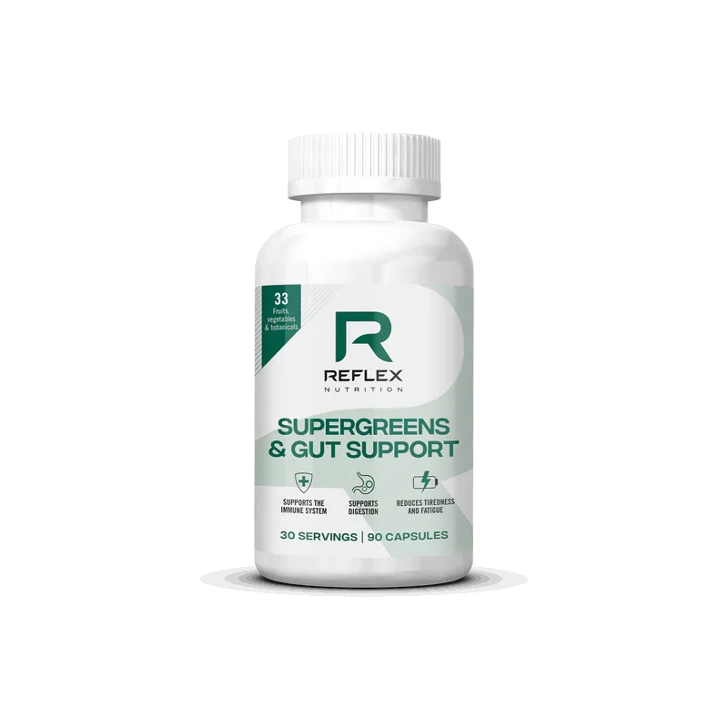 Supergreens & Gut Support - 90 caps - Reflex Nutrition