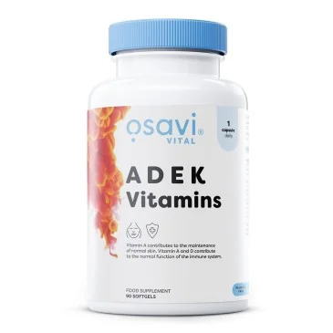 ADEK Vitamins vegan - 90 softgels d'Osavi - Nutriwellness