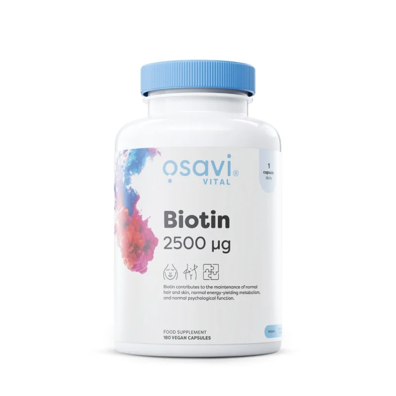 Biotin - 2500mcg - 180 vegan caps - Osavi