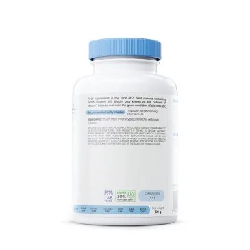 Biotin - 2500mcg - 180 vegan caps d'Osavi pas cher - Nutriwellness