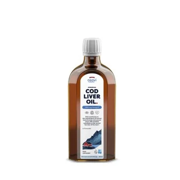 Norwegian Cod Liver Oil - 1000mg Omega 3 (Unflavoured) d'Osavi