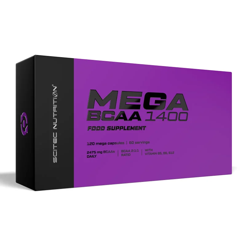 Mega BCAA 1400 - 120 caps - Scitec Nutrition