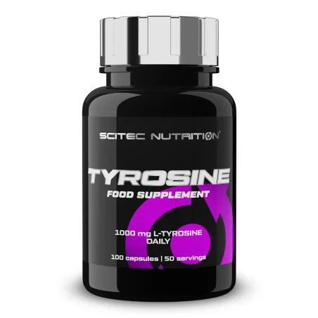 Tyrosine, 500mg - 100 caps de SciTec pas cher - Nutriwellness