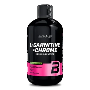 L-Carnitine + Chrome 500ml de BioTech USA pas cher - Nutriwellness