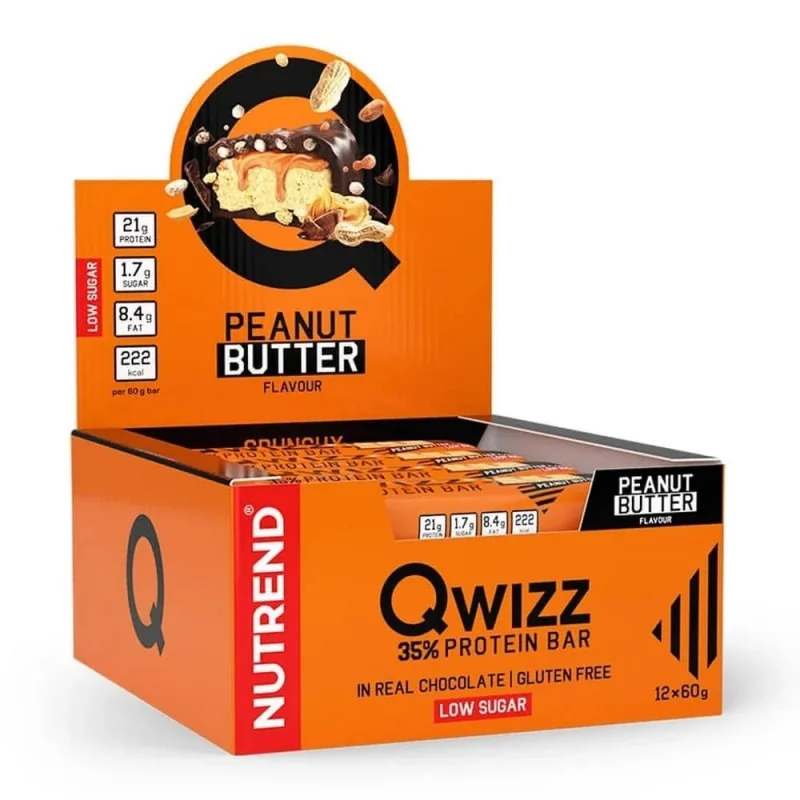 Qwizz 35% Protein Bar - 12 x 60g - Nutrend