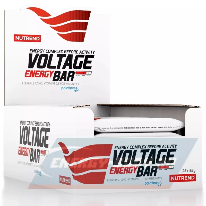 Voltage Energy Bar - 25 x 65g - Nutrend
