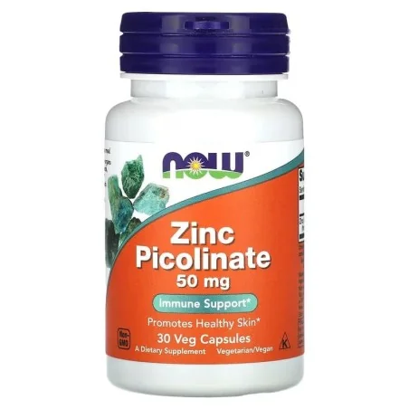 Zinc Picolinate - 50mg - 30 vcaps NOW Foods pas cher - Nutriwellness