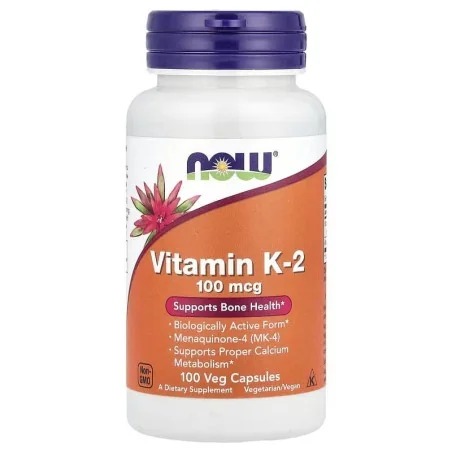 Vitamin K-2 100mcg (100) de Now Foods - Nutriwellness