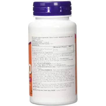 Vitamin E-400 - Natural (Mixed Tocopherols) - 50 softgels NOW Foods