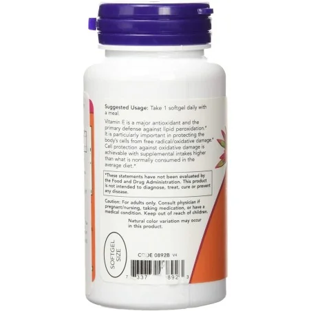 Vitamin E-400 - Natural (Mixed Tocopherols) - 50 softgels - NOW Foods
