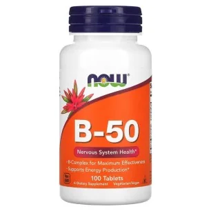 Vitamin B-50 - 100 tablets de NOW Foods pas cher - Nutriwellness