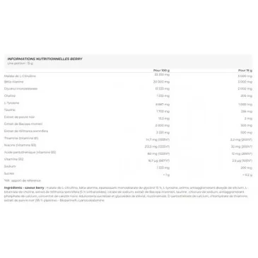 Pump Pre-Workout - 225 grams de Nutrend pas cher - Nutriwellness