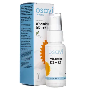 Vitamin D3 + K2 Oral Spray, Peppermint - 25 ml d'Osavi pas cher
