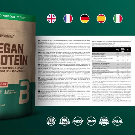 Vegan Protein 500g - BioTech USA