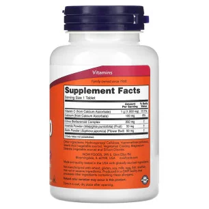 Vitamin C-1000 Complex - Buffered with 250mg Bioflavonoids - 90 tablets - NOW Foods