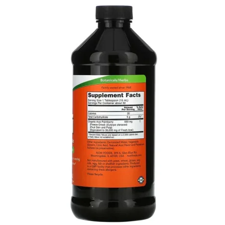 Acai Liquid Concentrate - 473 ml - NOW Foods