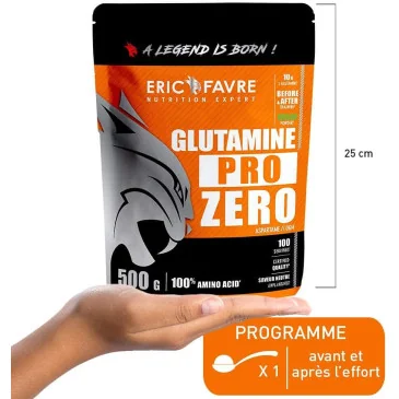 Glutamine Pro Zero d'Eric Favre pas cher - Nutriwellness