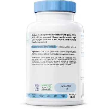 MCT Oil, 1000 mg - 60 softgels d'Osavi pas cher - Nutriwellness