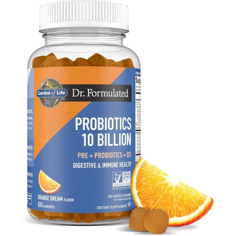Dr. Formulated Probiotics 10 Billion, Orange Dream - 60 gummies - Garden of Life