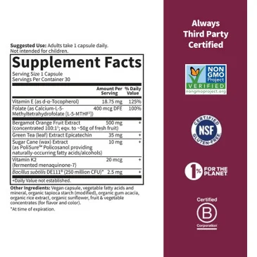 Herbals Heart Health - 30 vcaps de Garden of Life