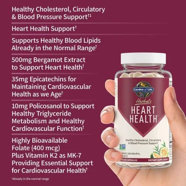 Herbals Heart Health - 30 vcaps de Garden of Life