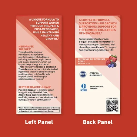 Herbals Menopause + Hair Growth - 30 vegan softgels - Garden of Life