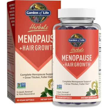 Herbals Menopause + Hair Growth - 30 vegan softgels de Garden of Life
