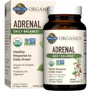 Mykind Adrenal Daily Balance - 120 vegan tablets de Garden of Life