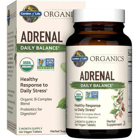 Mykind Adrenal Daily Balance - 120 vegan tablets de Garden of Life