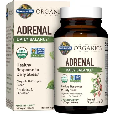 Mykind Adrenal Daily Balance - 120 vegan tablets de Garden of Life