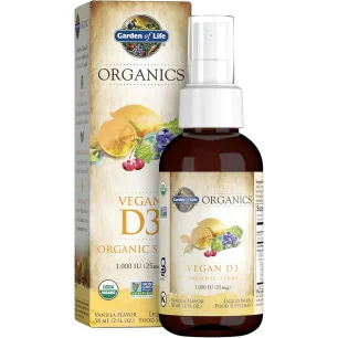 Mykind Vegan D3 Spray, 1000 IU (Vanilla) - 58 ml de Garden of Life