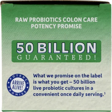 Raw Probiotics Colon Care - 30 vcaps de Garden of Life pas cher