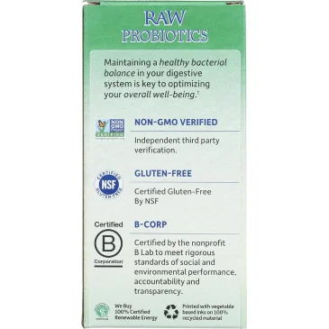 Raw Probiotics Colon Care - 30 vcaps de Garden of Life pas cher