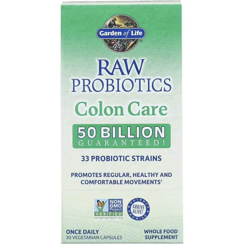 Raw Probiotics Colon Care - 30 vcaps - Garden of Life
